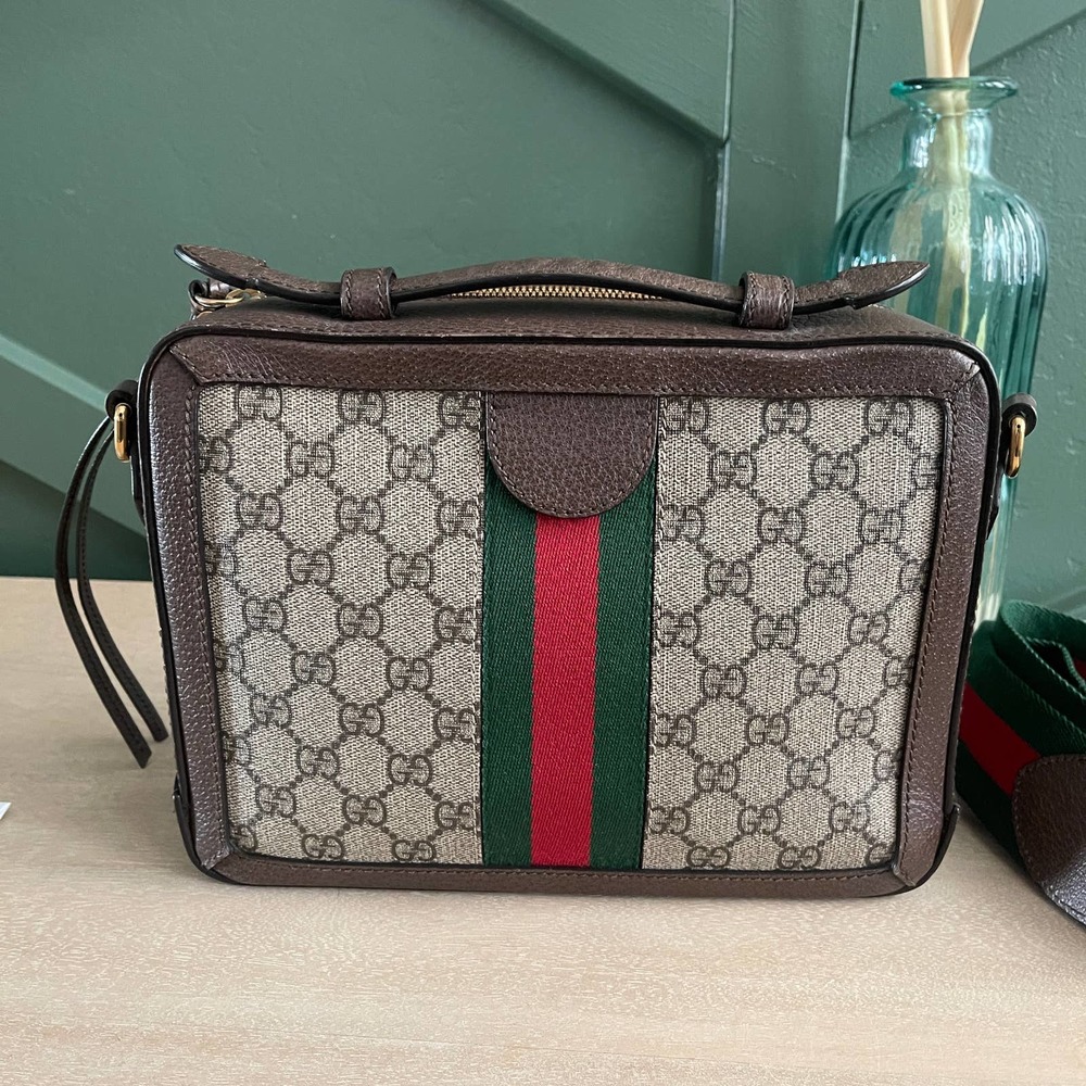 ❌SOLD❌Used  Gucci Ophidia GG  Supreme Shoulder Bag Small - Picture 2 of 15